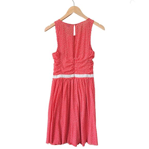 Anthropologie Postcard Retro Poppy Polka Dot Dress Size Small - Picture 10 of 11